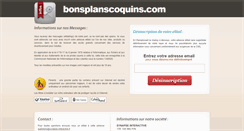 Desktop Screenshot of bonsplanscoquins.com