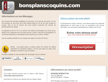 Tablet Screenshot of bonsplanscoquins.com